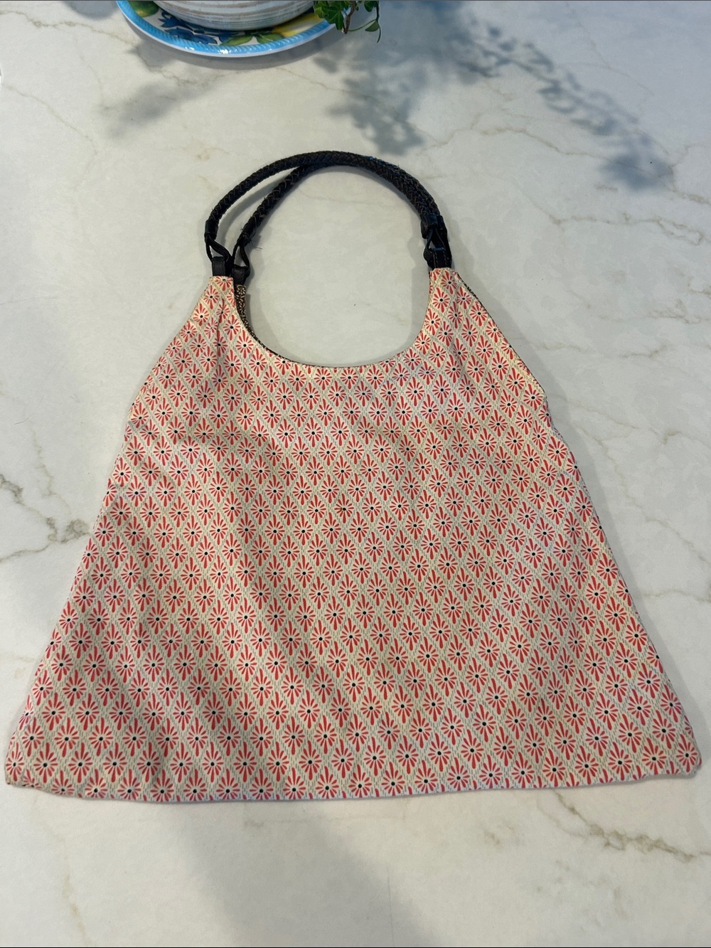 Vtg Reversible Japanese Style Handbag /Purse Hobo